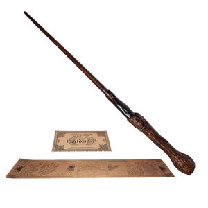 اسباب بازی زینتی فنتزی مدل چوبدستی هری پاتر به همراه کارت قطار و نقشه غارتگر