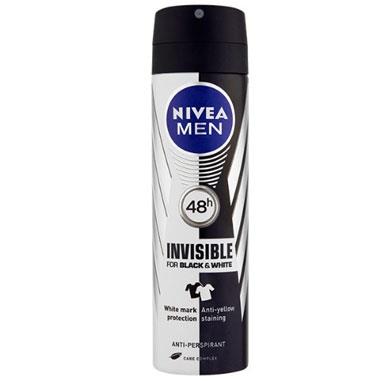 اسپری مردانه نیوآ مدل Invisible Black and White Original حجم 150 میلی لیتر