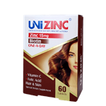 قرص یونی زینک (Uni Zinc) 15 میلی گرم 60 عددی لیبرتی سوئیس