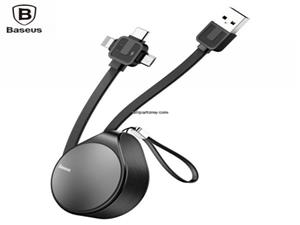 کابل شارژ 3 خروجی میکرو، آیفونی، تایپ سی بیسوس Baseus Waterdrop 3in1 Cable