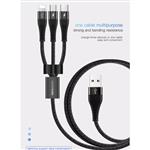 کابل شارژ 3 سر توتو TOTU Armour Series-1 Split to cable 