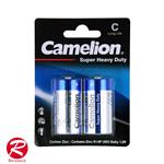 باتری دوتایی سایز C کملیون مدل Camelion Super Heavy Duty R14P-UM2 1.5V