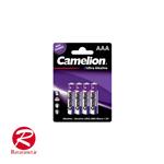 باتری نیم قلمی بسته 4 عددی اولترا آلکالاین مدل Camelion Ultra Alkaline LR03-BP4UT