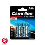 باتری چهارتایی نیم قلمی دیجی آلکالاین کملیون مدل Camelion Digi Alkaline LR03 1.5V