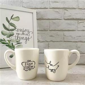 ماگ خمره ای سرامیکی با طرح دلخواه مناسب برای نوشیدنی های گرم و سرد