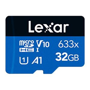 کارت حافظه microSDXC لکسار مدل 633Xکلاس 10 استاندارد UHS-I سرعت 95MBps ظرفیت 32 گیگابایت به همراه آداپتور  SD