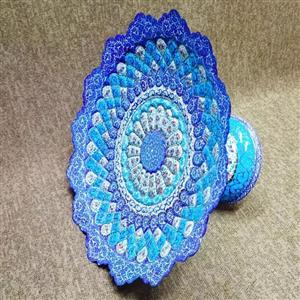 شیرینی خوری مینا کاری سایز 30 لعاب کامل رنگ آلمان قلم ریز  ظریف 