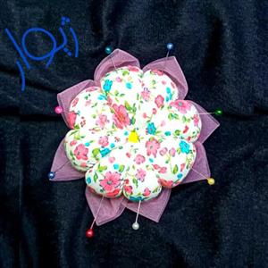 جاسوزنی گل با سوزن خوری بالا تک رنگ قطر 12 سانت