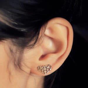 گوشواره قلب میخی