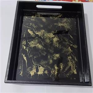 سینی تلفیق چوب و رزین