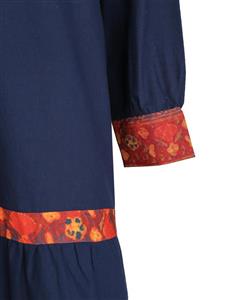پیراهن زنانه نخی طرح سنتی آرتمیس طوبی 