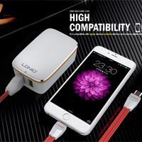 آداپتور  Ldnio A2204 Adaptor آداپتور 5V 2.4A دو پورت الدینیو