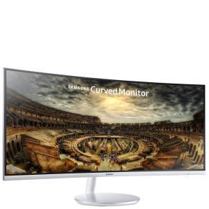 Moniteur Samsung 34 Pouces Curved Serie 7 Blanc (LC34J791WTMXZN