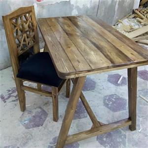 میز وصندلی مدل نیمکتی(ارسال فقط با باربری)