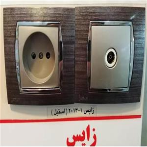 کلید و پریز جهان الکتریک چوب استیل