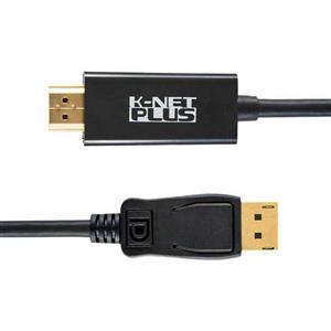 کابل DISPLAYPORT به HDMI کی نت پلاس مدل KP-C2105 طول 1.8متر Knet Plus KP-C2105 1.8M Displayport to HDMI Cable