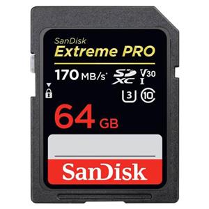 کارت حافظه SanDisk 64GB Extreme SDXC UHS-I Card C10 U3 4K 