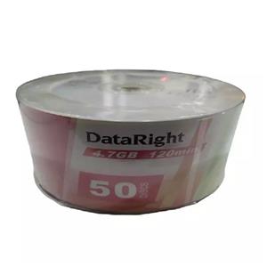 DVD خام DataRight بسته 50 عددی وارداتی از کشور تایوان فضای ذخیره سازی GB 4.7