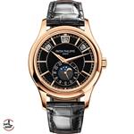 ساعت مچی پتک فیلیپ مردانه فول تقویم مشکی رزگلد Patek Philippe Annual Calendar