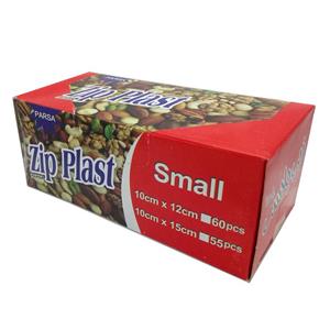 کیسه زیپ دار زیپ پلاست پارسا مدل L1015 بسته 55 عددی