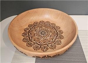 کاسه چوبی  قطر10 سانتی متر چوب چنار  کد 1