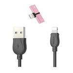 کابل تبدیل USB به لایتنینگ یسیدو مدل CA-14 طول 1 متر به همراه مبدل 1 به 2 لایتنینگ