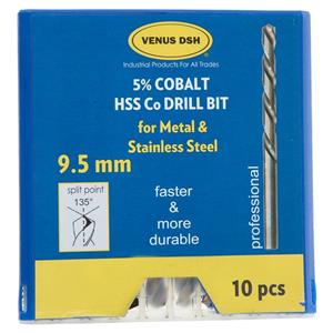 مته فلز ونوس دی اس اچ سایز 9.5 میلی متر  Venus DSH Metal Drill Bit 9.5 mm 10 PCS