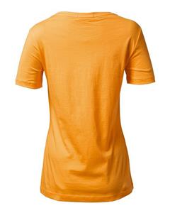 تی شرت زنانه نخی نارنجی فسفری 