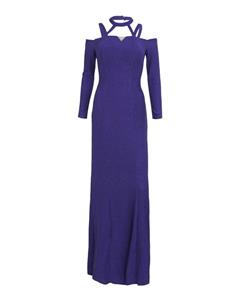 لباس مجلسی زنانه لمه آف شولدر ماکسی بنفش