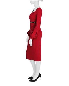 لباس مجلسی زنانه کرپ قرمز 
