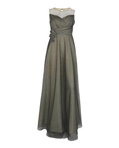 لباس مجلسی لمه زنانه ماکسی سبز سدری