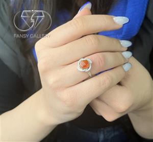 انگشتر نقره عقیق یمنی کد 105948 