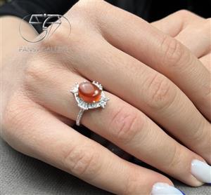 انگشتر نقره عقیق یمنی کد 105921