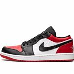 کتونی نایک ایر جردن1 بدون ساق قرمز Nike Air Jordan 1 Low Bred Toe