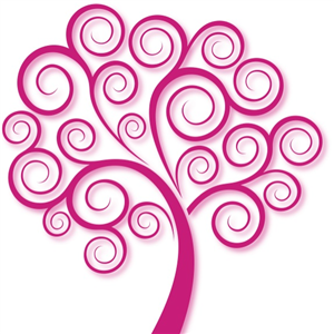 برچسب اتویی تیشرت و لباس مدل درخت صورتی کد 795809