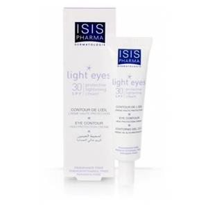 کرم دور چشم محافظ و روشن کننده لایت آیز SPF 30 آیسیس فارما (15 میلی لیتر) Isis Pharma Light Eyes Protective Lightening Cream 