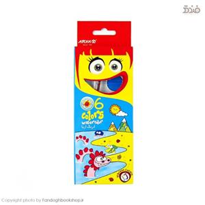 آبرنگ 6 رنگ آریا مدل star3201