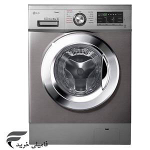 لباسشویی الجی  FH4G6VDYG6 LG 9KG Silver Washing Machine FH4G6VDYG6