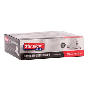 گیره کاغذ پارسیکار مدل JM122 بسته 12 عددی