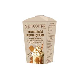 پودر نوشیدنی نیش کارامل با تکه های بیسکویت وزن 250 گرم