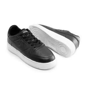 کفش روزمره مردانه Nike چرم مصنوعی بند دار مشکی