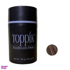 پودر پرپشت کننده مو تاپیک مدل FIBER وزن 10.3 گرم رنگ قهوه ای متوسط