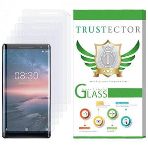 محافظ صفحه نمایش تراستکتور مدل GNF مناسب برای گوشی موبایل نوکیا 8 Sirocco بسته پنج عددی Trustector GNF Screen Protector For Nokia 8 Sirocco Pack Of 5