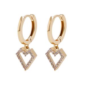 گوشواره طلا 18 عیار زنانه تاج مدل لارا 