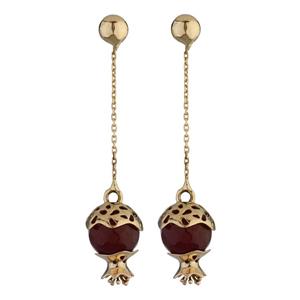 گوشواره طلا 18 عیار زنانه تاج مدل A721 -