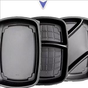 ظرف پلی پرو دوخانه 1600 طب پلاستیک کد 2