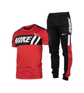 ست تیشرت و شلوار مردانه آستین کوتاه Nike ساده یقه گرد 44494