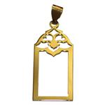 Pendar Gold AG52 Gold Necklace Pendant Plaque