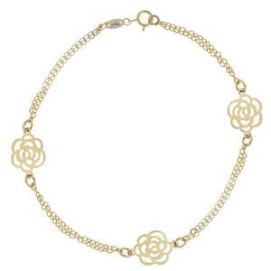 دستبند طلا 18 عیار ماهک مدل MB0191