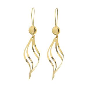 گوشواره طلا 18 عیار زنانه گالری گیرا کد 112 -